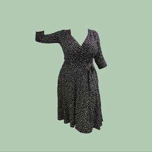 faux wrap dress